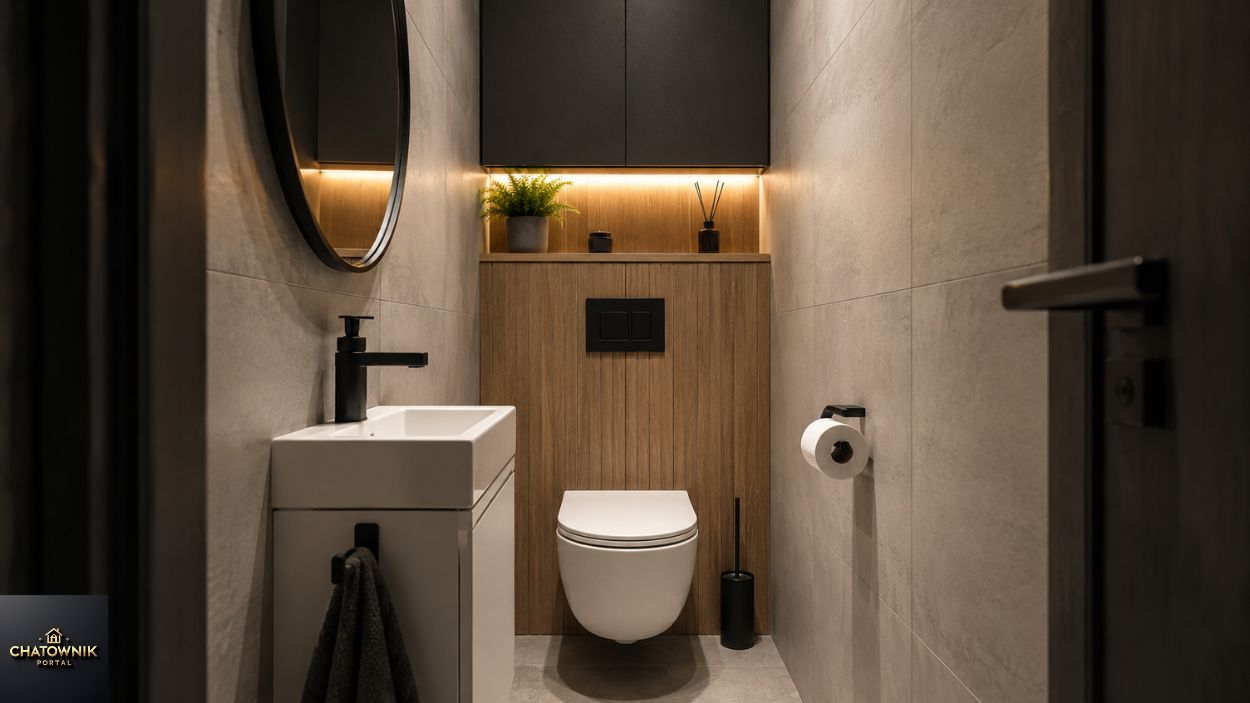 małe wc aranżacje 